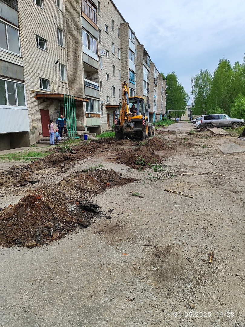 Процесс выполнения работ.